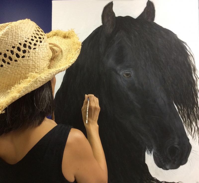 "King Arthur" painting in progress