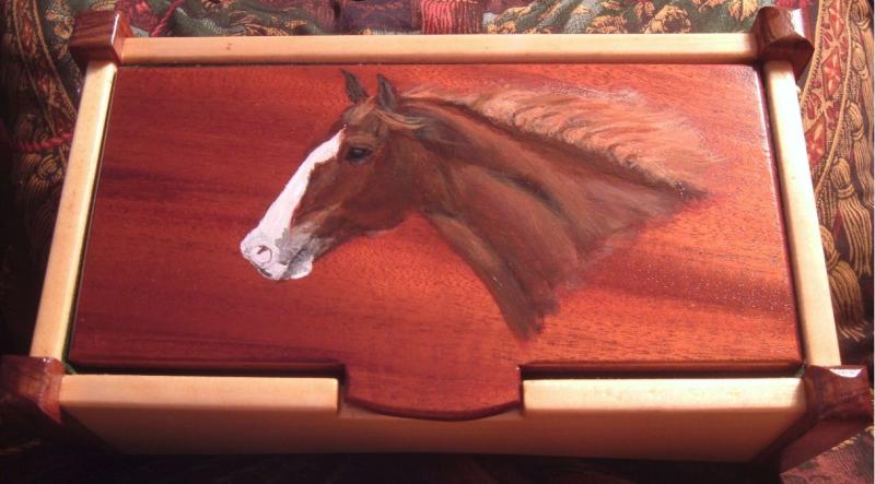 "Razor" Acrylic Painting on Handmade Box